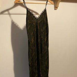 Green Camo Midi Dress